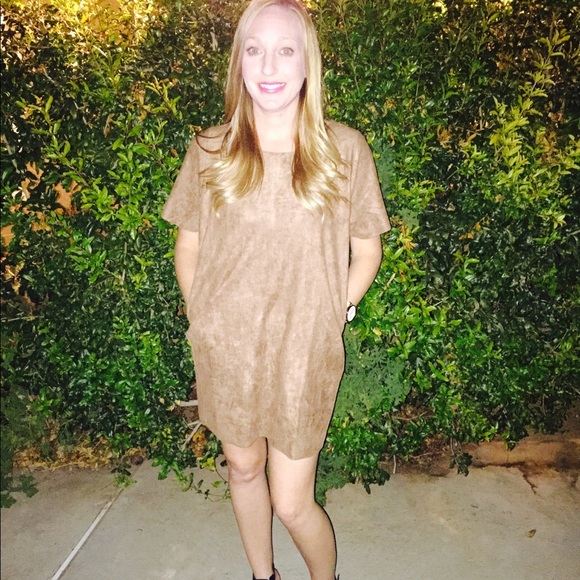 Faux Suede Mini Dress Tunic - Picture 5 of 5